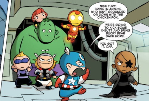 howd-you-get-out-of-the-wormhole: got-avengers: Baby Avengers Assemble!!!! i actually squealed from 