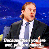 dailyjenns:  GET TO KNOW ME MEME: 9/10 CURRENT CELEBRITY CRUSHES » Charles Matthew Hunnam known as Charlie Hunnam  “Everybody, at some point in their life, has fallen down and not felt like getting back up, but you have to, no matter how difficult