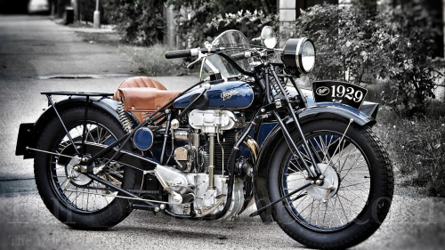 Czechoslovak gendarmes on motorcycles. With sidecar (left motorcycle) is Praga 500 BD, actually the 