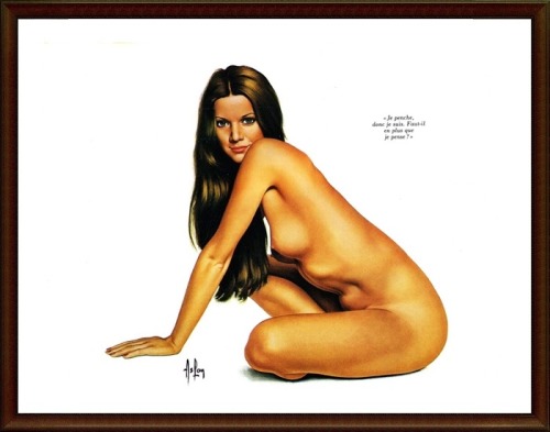 worldofnaughtyselfies:  worldofvintagenudes:  Vintage nude art of Alain Aslan. Part 2  Mikey: Great Aslan gallery from our friends of World of Vintage Nudes.