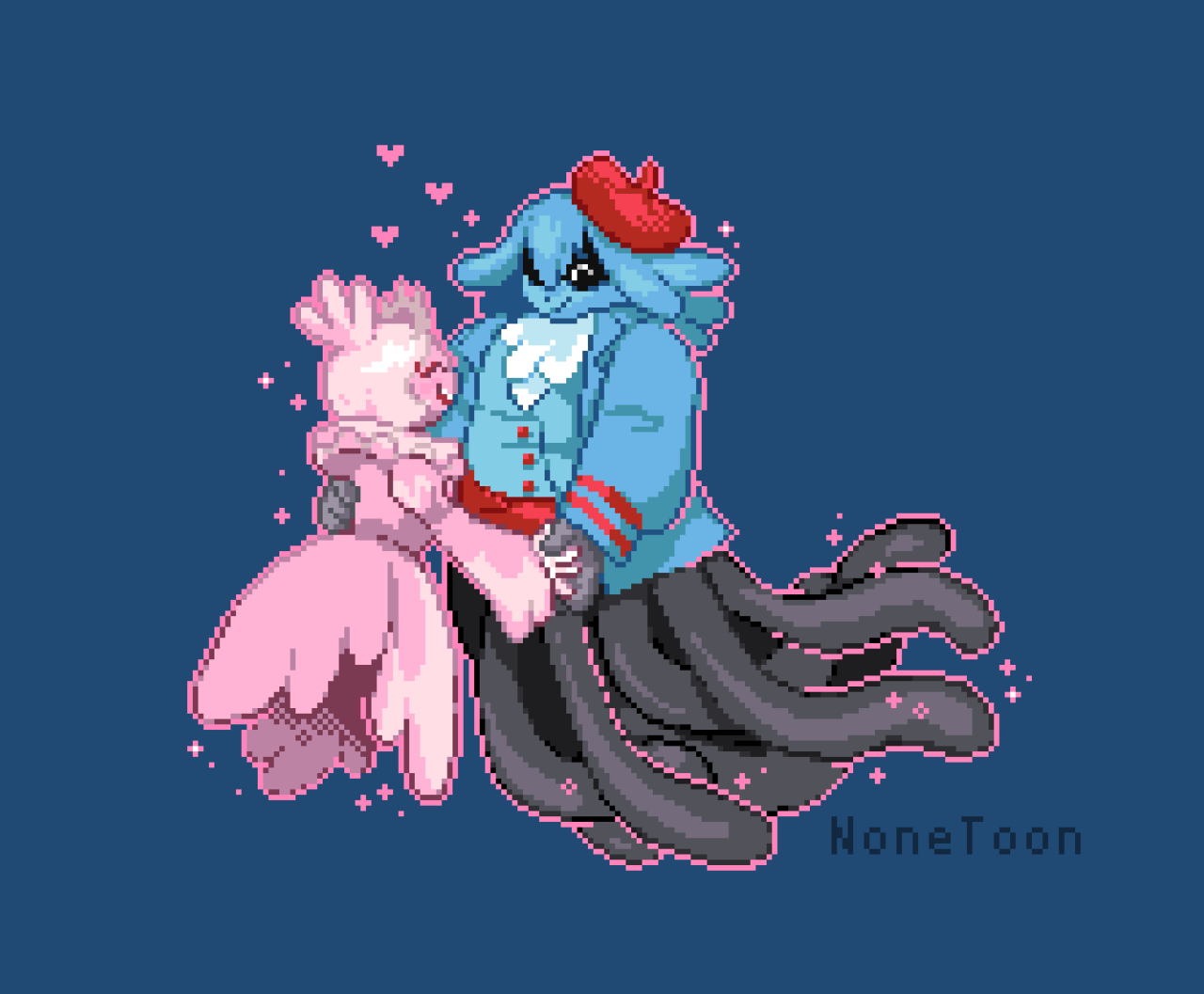 Undersea Ballroom Dancing is such a cute request in Pokémon Snap I needed to draw the Frillish and Tentacruel as an equally 