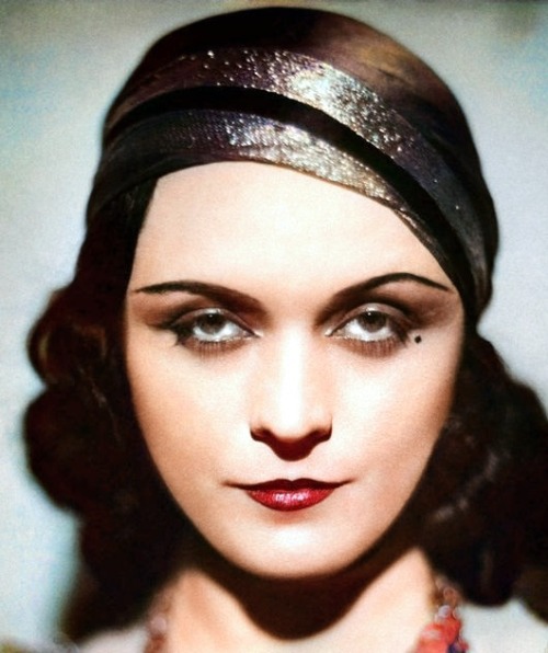 Colorized image of actress Pola NegriBorn:Apolonia Chalupec, January 3, 1897, Lipno, Kingdom of Pola