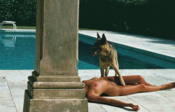 insecure-minorities:   1975 Pentax Calendar 1976 - Nude, Saint Tropez.  .