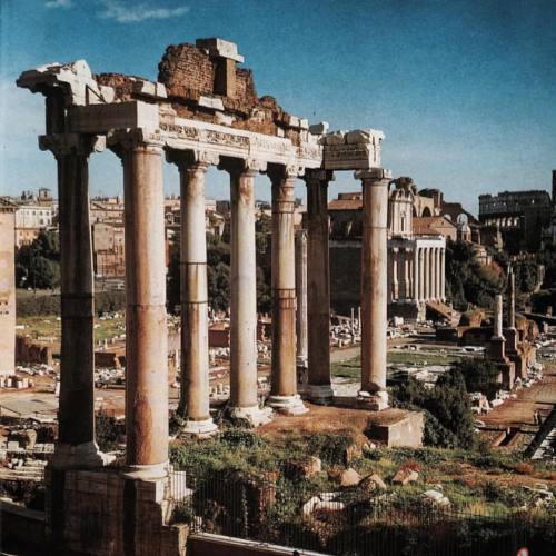 historyoftheancientworld: Temple of Saturn #templeofsaturn #romanforum #forumromanum #colonnade #an