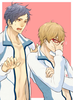 miss-cigarettes:   Free!ログ | ハルヒナ  ※Permission to upload this was given by the artist **Please, rate and/or bookmark her works on Pixiv too**[unauthorized reproduction is prohibited] 