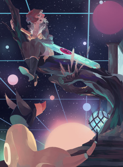 vonnabeee: My piece for the Supergiant Fanizine!! THANK YOU SO MUCH @dieciaem for organizing it!&lt;3