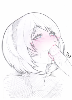 tabletorgy-art:quick 2b lewd sketch before going to sleep!