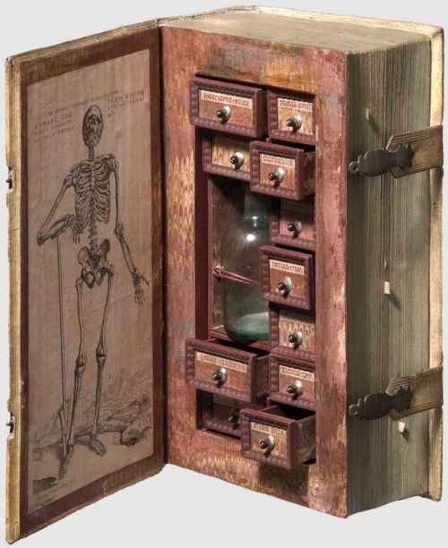 steampunktendencies:16th Century “Assassin’s Cabinet”.  Poison Case Hidden