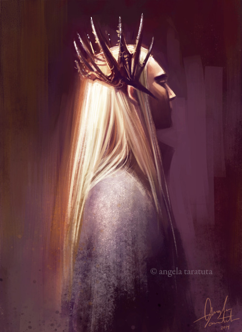 angelataratuta: PRINT AVAILABLE  thranduil sketch