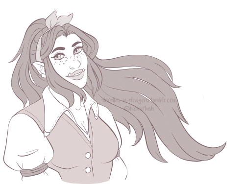 doodles-n-dragons: Imogen art for a cute little project that I hope to share soon. She needed to be 