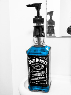 service-with-humility:  dilmanatorial:  I made a Jack Daniels soap dispenser.  I want one 