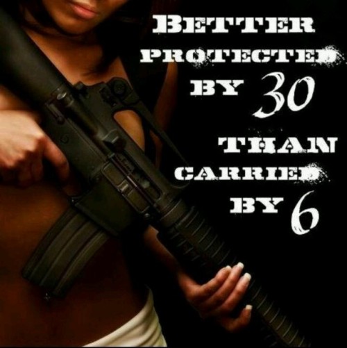 guns-and-babes:  Babe with gun porn pictures