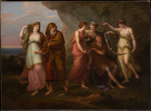 Angelica Kauffmann - Telemachus and the Nymphs of Calypso (1782)