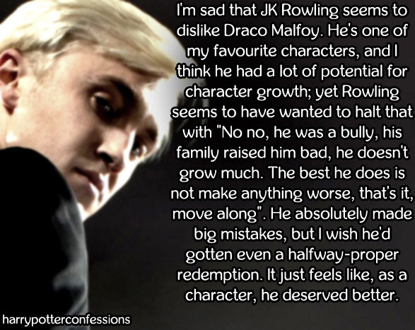 J.K. Rowling Is 'Unnerved' by Everyone's Crushes on Draco Malfoy