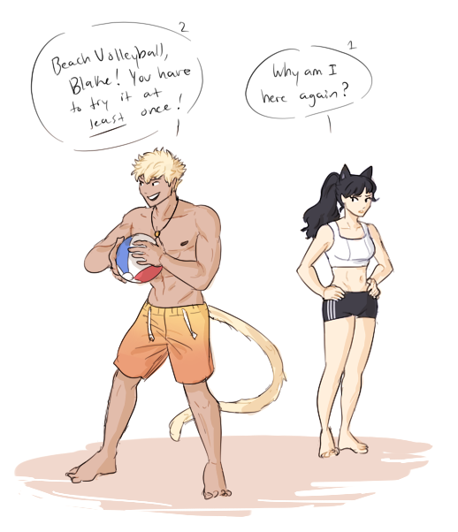 honestly&hellip; just an excuse to draw them in beach outfits again