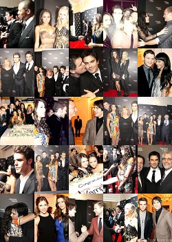 blackcoloursplash:   The Vampire Diaries Cast at 100th Episode Celebration Party (Nov 9, 2013)   