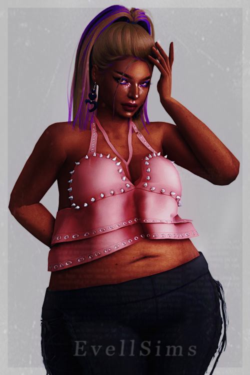 evellsims:Reptilia Top✩ 25 Swatches, HQ compatible✩ Feminine frame (disabled for opposite), Teen - E
