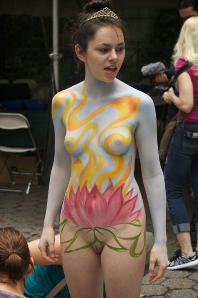 Nude Girl Body Paint