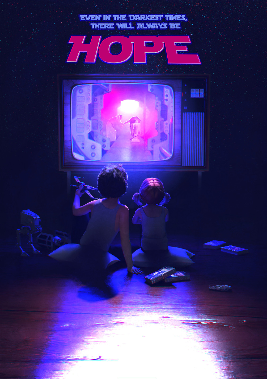 imthenic: Hope: Princess Leia Tribute  by  Guillem H. Pongiluppi  