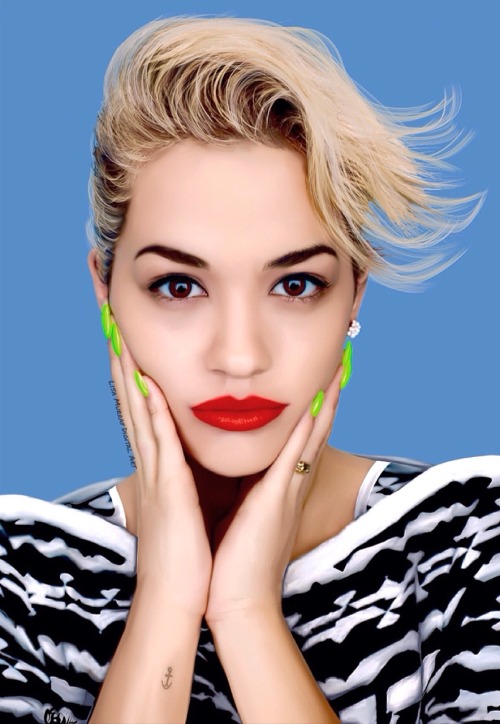 My digital painting of the stunningly beautiful &amp; ridiculously talented Rita Ora! I really enjo