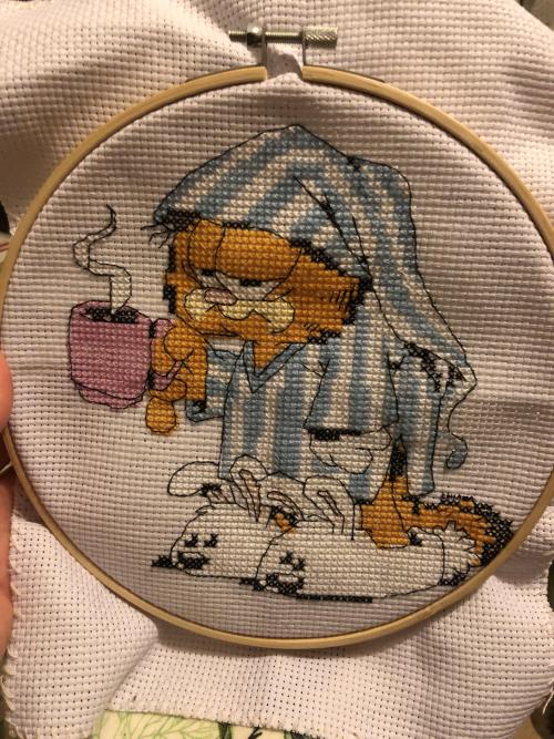 crossstitchworld:  First time cross stitching, took me 3 month and had fun! (from WildBluebellPatterns on Etsy) by  Rikiki95