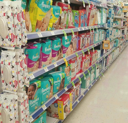 babiedboy:  fitsinbabydiapers24:  Even for a small store Walgreens has a great aisle.  I love the di