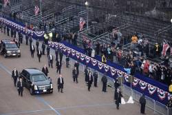 sevensneakyfoxes: mattfractionblog:  hooligan-nova:  dragoni:  Donald Trump’s Inauguration Parade Looks to Be Sparsely Attended   Let history show the truth because #FactsMatter Ben Carson and empty presidential viewing stand Other Sources:  In photos: