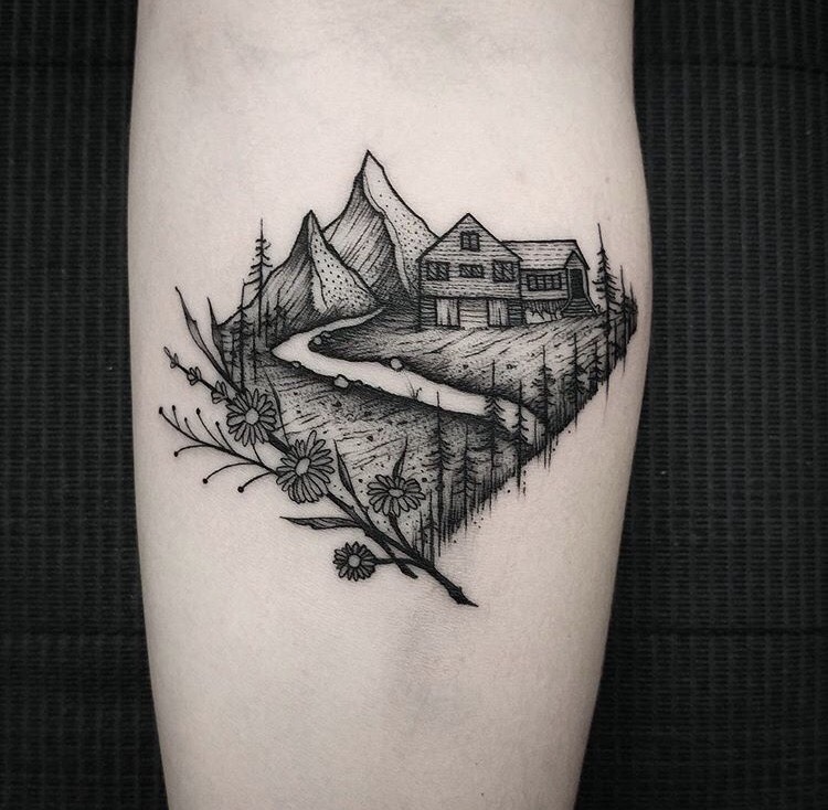 Latest Log cabin Tattoos  Find Log cabin Tattoos