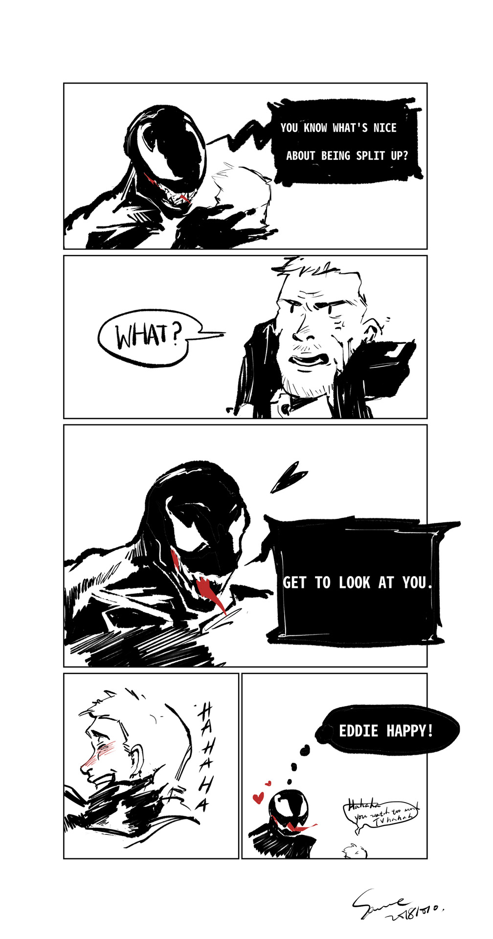 sau-art:venom watch   a lot of TV hhhthe lines are from steven universe (by ruby)