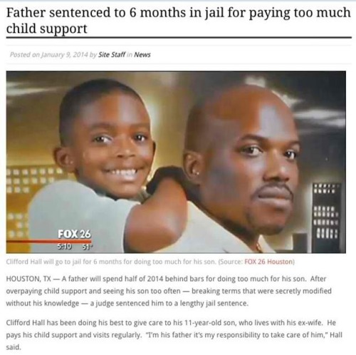 mysoulhasgrowndeep-liketherivers:  jean-luc-gohard:  aka14kgold:  the-adebisi-wombosi-identity:  raw-r-evolution:  travitrav:  coutois:  6 months in jail for being a responsible father.  How!! How, do you possibly justify that  By not doing what you’re