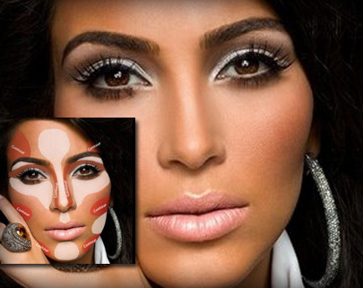 Kim kardashian contour