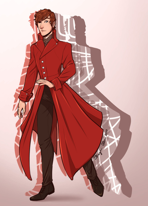 allicyndraws-sometimes:Kell wore a very peculiar coat.     It had neither one side, which would be c