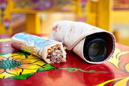 Wrap up your Friday in style with a tasty Photorito! This padded sleeve will give your backup lens t