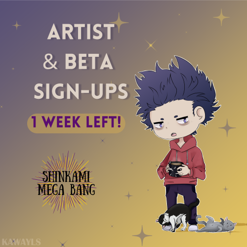  Our artist and beta sign-ups are open for ONE MORE WEEK! This is your sign to join our #ShinKami #K