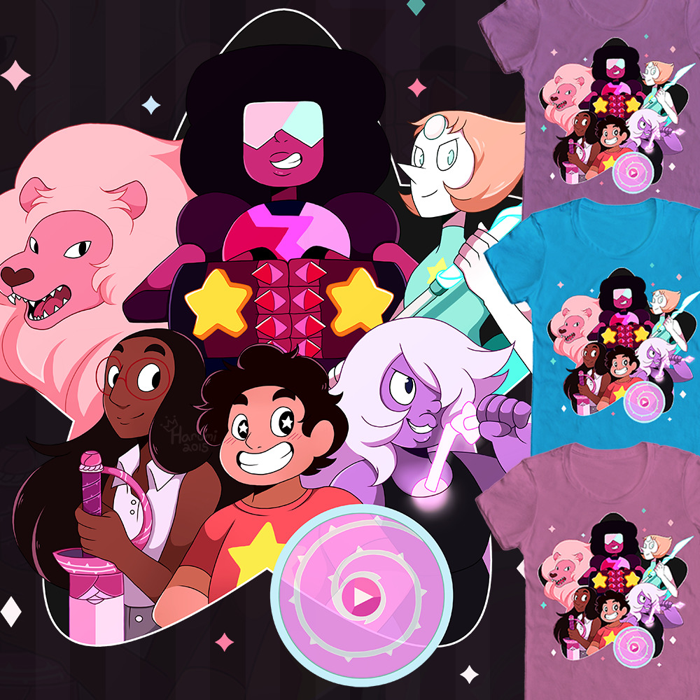 princessharumi:  This is my entry to WLF’s Steven Universe shirt contest ! I worked