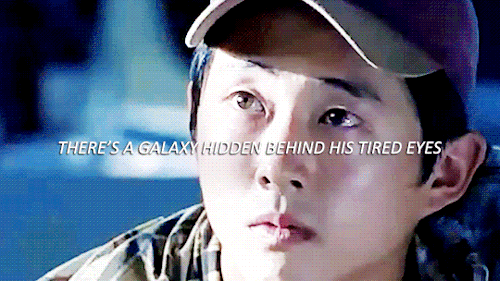 hardyness:The Walking Dead → Glenn Rhee: a damaged soul does not equal a weak one.