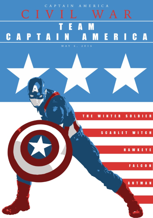 ex0skeletay:Team Captain America by Erik CarrilloTeam Iron Man Here