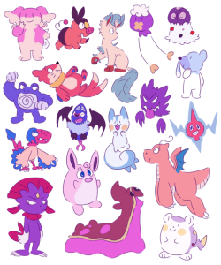 anxietycheese:(some of) my favorite pokemon