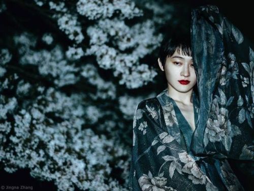 Midnight sakura with KOM_I from 水曜日のカンパネラ! ✨  The cherry blossoms fell too quickly this year.  We ar
