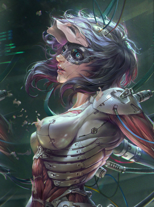 cyberclays: Ghost In The Shell - fan art by jeremy chong