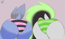 bree-and-enz-art:  Bree and Femsy butts 