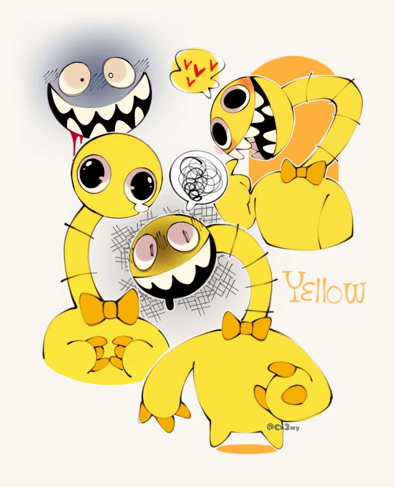 Yet another art account — Rainbow Friends Yellow Their design is from a