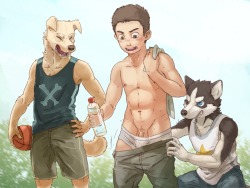 theyiffparadise:  Human X Furry as request ❤️  Artist:   01- Unknown  02- Yorutime 03/04- Darkgem 05- Redrusker 06- Byondrage 07- Vallhund 08- The_Cherret_Awaits 09- The_Cherret_Awaits 