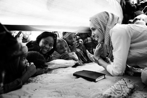 prettysunsets:  “I spend so much of my life with people who suffer, like the children in Gaza, the victims of Syria and everywhere, in all sides of the conflicts. To know better and to know that my pain and suffering are nothing in comparison because
