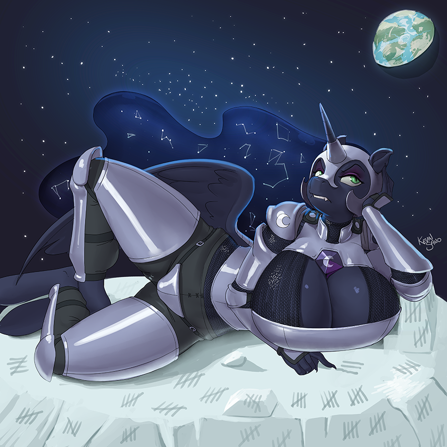 nsfwkevinsano:  The Lone FutaFolio Milestone: Nightmare Moon part ½ [Hires Download