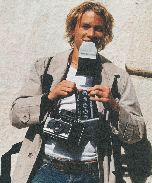 hollywood-portraits:Heath Ledger photographed by Bruce Weber, 2000.