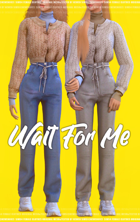 Set Series  [ Wait for me ] set - FemaleWTM-Cardigan 30 swatchWTM-Denim-pants 25 swatchWTM-Harness-t