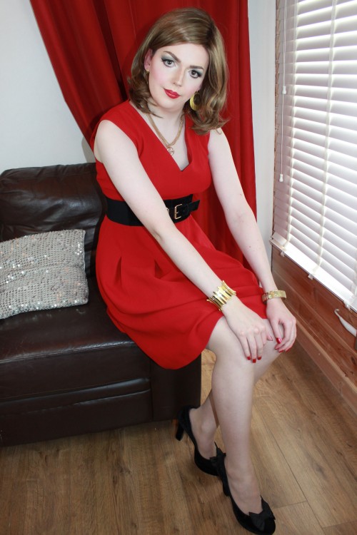 BWBG | Outfit #1 Pictures | Set 3 of 4Second to last set of this lovely red dress, 5 more outfits to