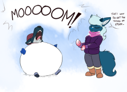 kaboozleskaboodle:The conclusion to some winter warfare. lol XD