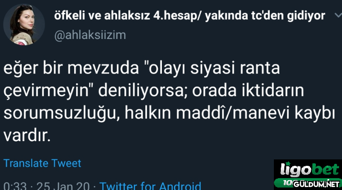 öfkeli ve ahlaksız...